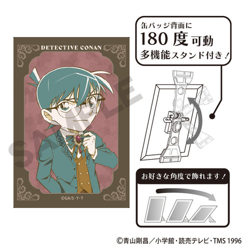 『名探偵コナン』アート缶バッジ 江戸川コナン ジュエル クラパレット